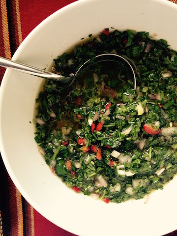 The Summer's Best Condiment: A Bowl of Chimichurri Sauce