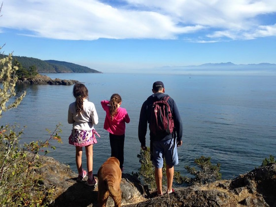 Dad bod: gazing over the water together