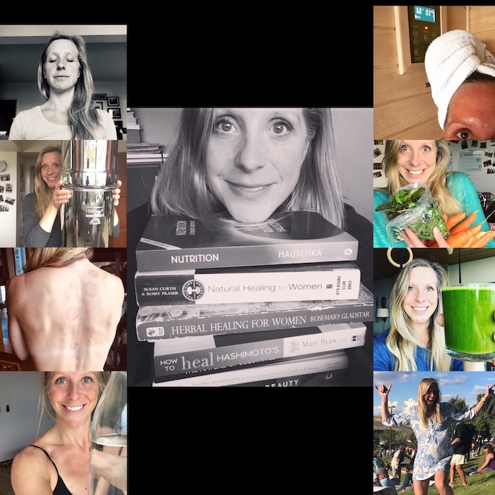 A collage of photos outlining my journey of reversing rheumatoid arthritis