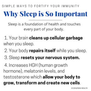 A list of reasons why sleep is so important.